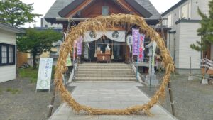 夏越大祓の大きな茅の輪