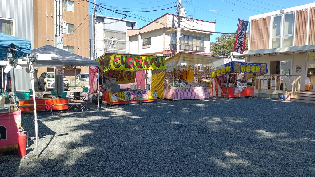 札幌諏訪神社例大祭で営業している露店